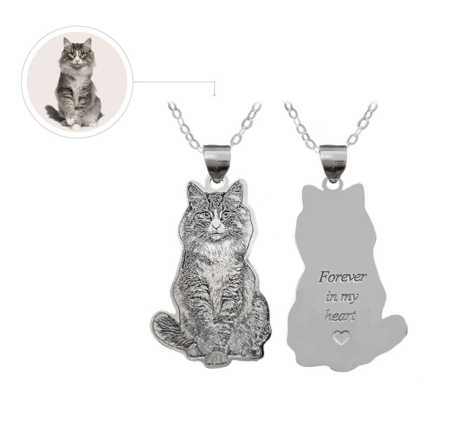 Collier personnalisé de votre animal en argent sterling 925! - Aristocracy Family